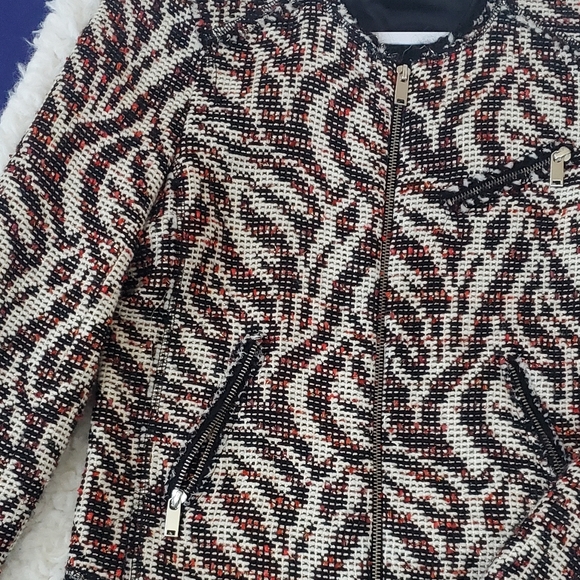 Classy Vintage Zara Tweed Set 2pc Zip Jacket and Skirt - Picture 4 of 9